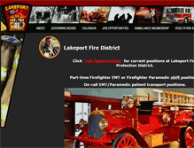 Tablet Screenshot of lakeportfire.com